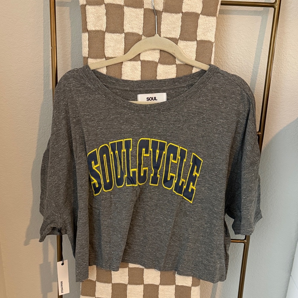 NWT SoulCycle‎ Emily Cropped Tee Large